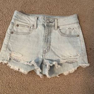 american eagle super stretch denim shorts